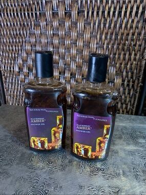 Vintage Bath & Body Works Blackberry Amber Shower Gel Set of 2